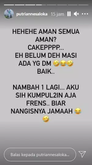 Curhat Putri Anne sering dapat DM kasar © Instagram