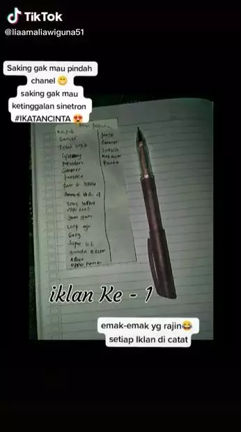 fans ikatan cinta catat iklan TikTok