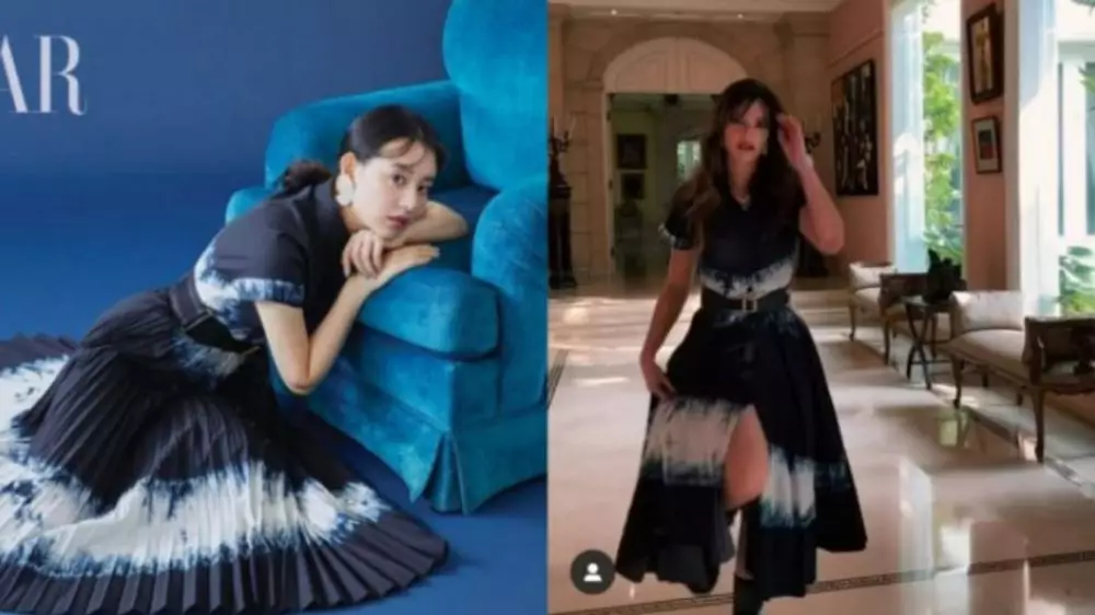 Seleb kembaran baju dengan artis Korea © 2021 brilio.net