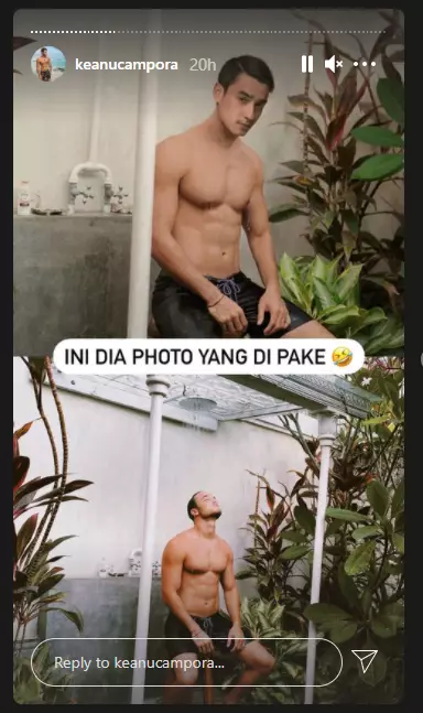 Keanu Campora tegur Aliff Alli  Instagram