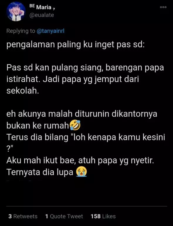 Curhatan kelakuan iseng bapak  © berbagai sumber