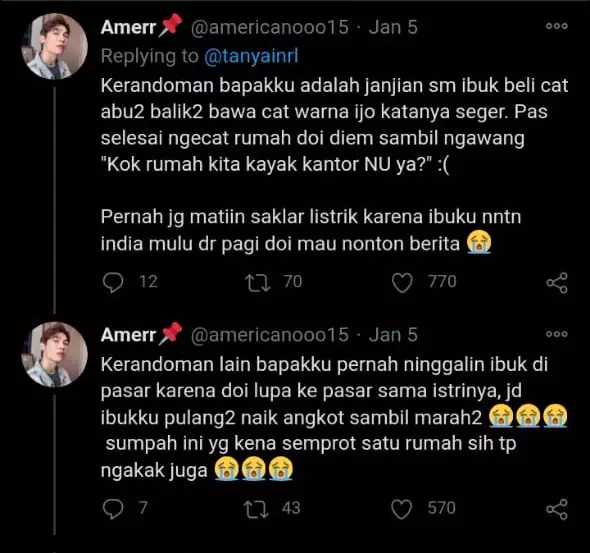 Curhatan kelakuan iseng bapak  © berbagai sumber