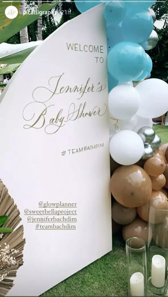 kejutan baby shower Jennifer Bachdim  © berbagai sumber kejutan baby shower Jennifer Bachdim  © berbagai sumber