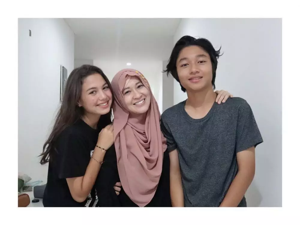 kedekatan saskia dan keluarga kiesha © Instagram