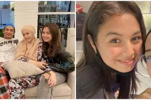 8 Potret kedekatan Saskia Chadwick dan keluarga Kiesha Alvaro