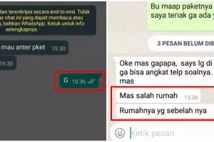 11 Chat dari kurir mau kirim paket ke customer ini endingnya kocak
