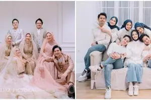 10 Pemotretan keluarga besar Dinda Hauw, simpel hingga elegan
