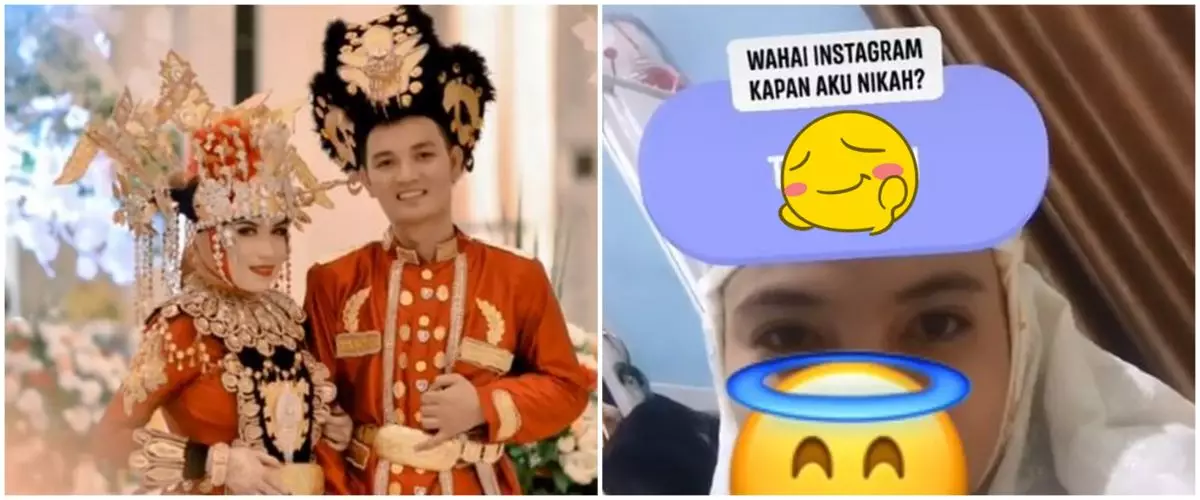 Viral pasangan menikah sesuai tebakan filter Instagram, jadi kenyataan