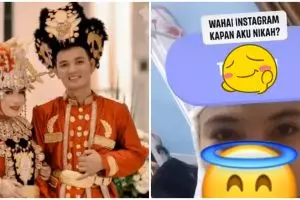 Viral pasangan menikah sesuai tebakan filter Instagram, jadi kenyataan