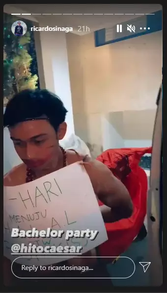 Momen Caesar Hito rayakan pesta lajang Instagram