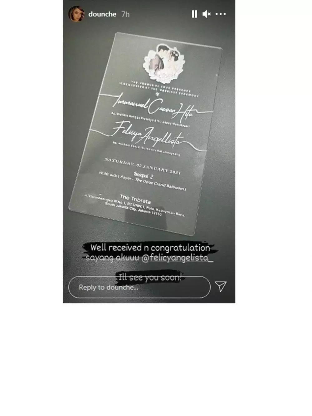 Momen Caesar Hito rayakan pesta lajang Instagram