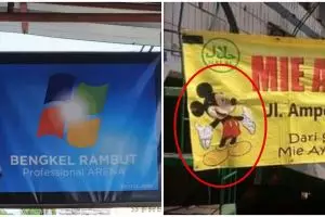 12 Desain lucu spanduk usaha ini bikin pelanggan senyum tipis