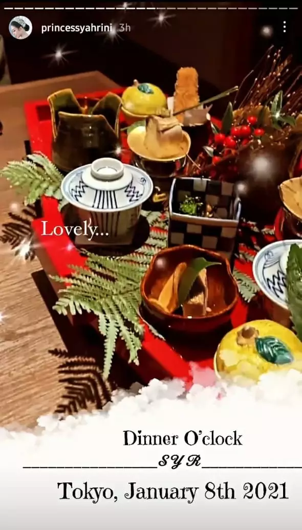 private dinner Syahrini © Instagram private dinner Syahrini © Instagram