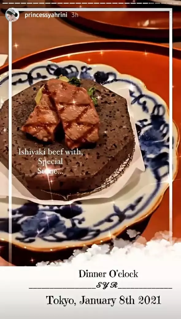 private dinner Syahrini © Instagram private dinner Syahrini © Instagram