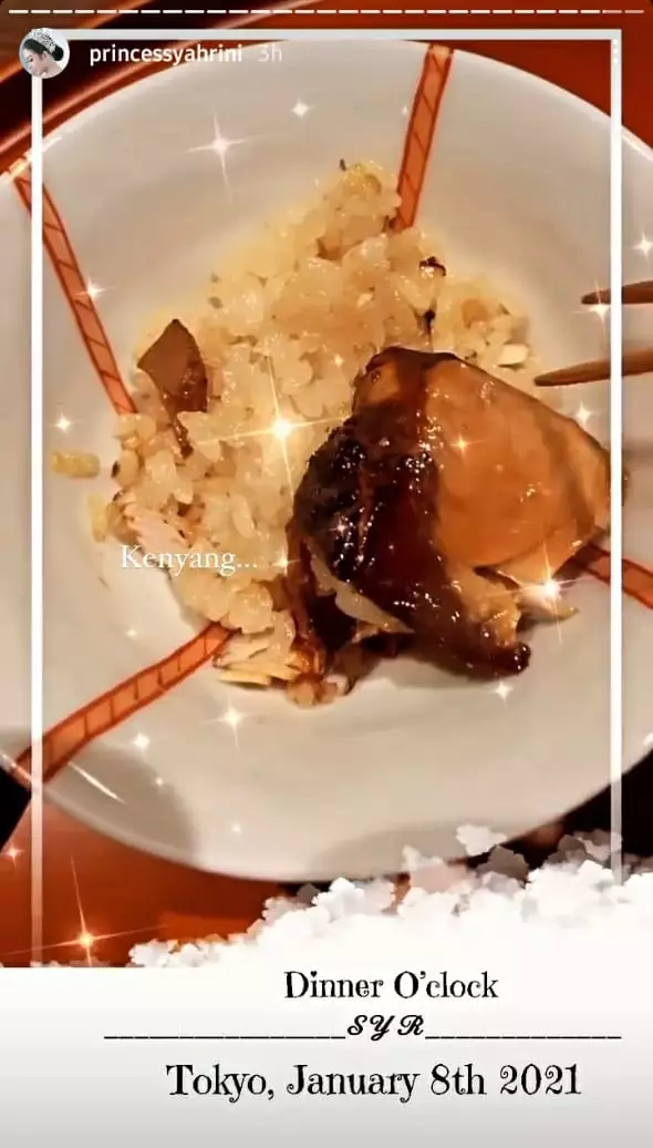 private dinner Syahrini © Instagram private dinner Syahrini © Instagram