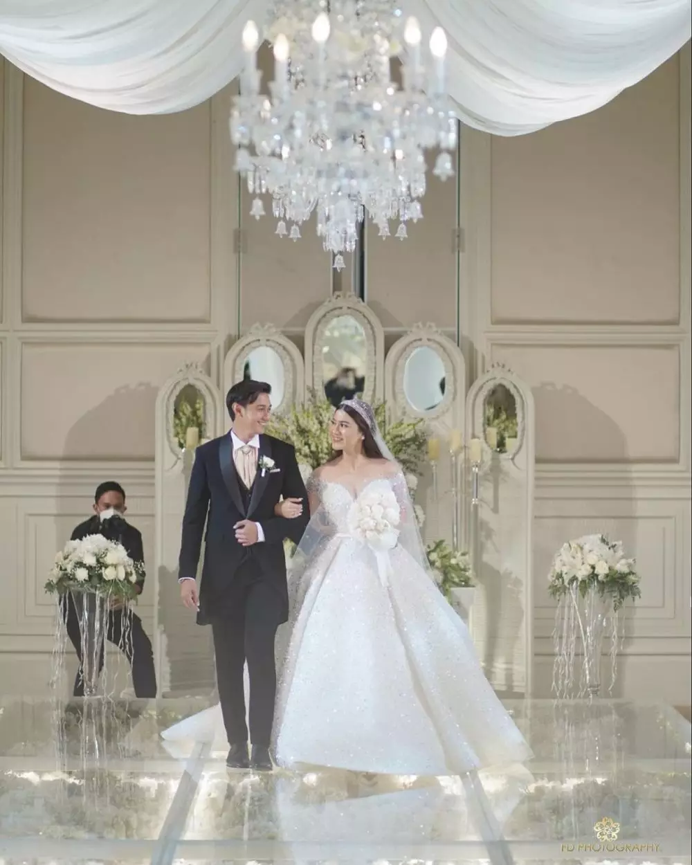 Momen resepsi Felicya dan Hito © Instagram