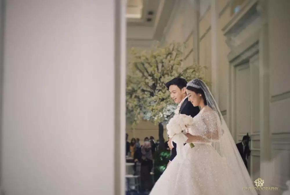 Momen resepsi Felicya dan Hito © Instagram