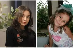 10 Potret masa kecil Saskia Chadwick, rambut bulenya curi perhatian