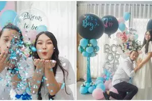 10 Momen baby shower Ana Riana, bertema garden party serba putih