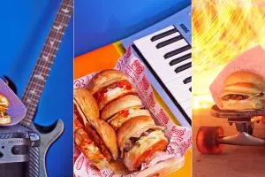 Nih burger kekinian rasa otentik Asia, berlumur saus Gochujang & Miso