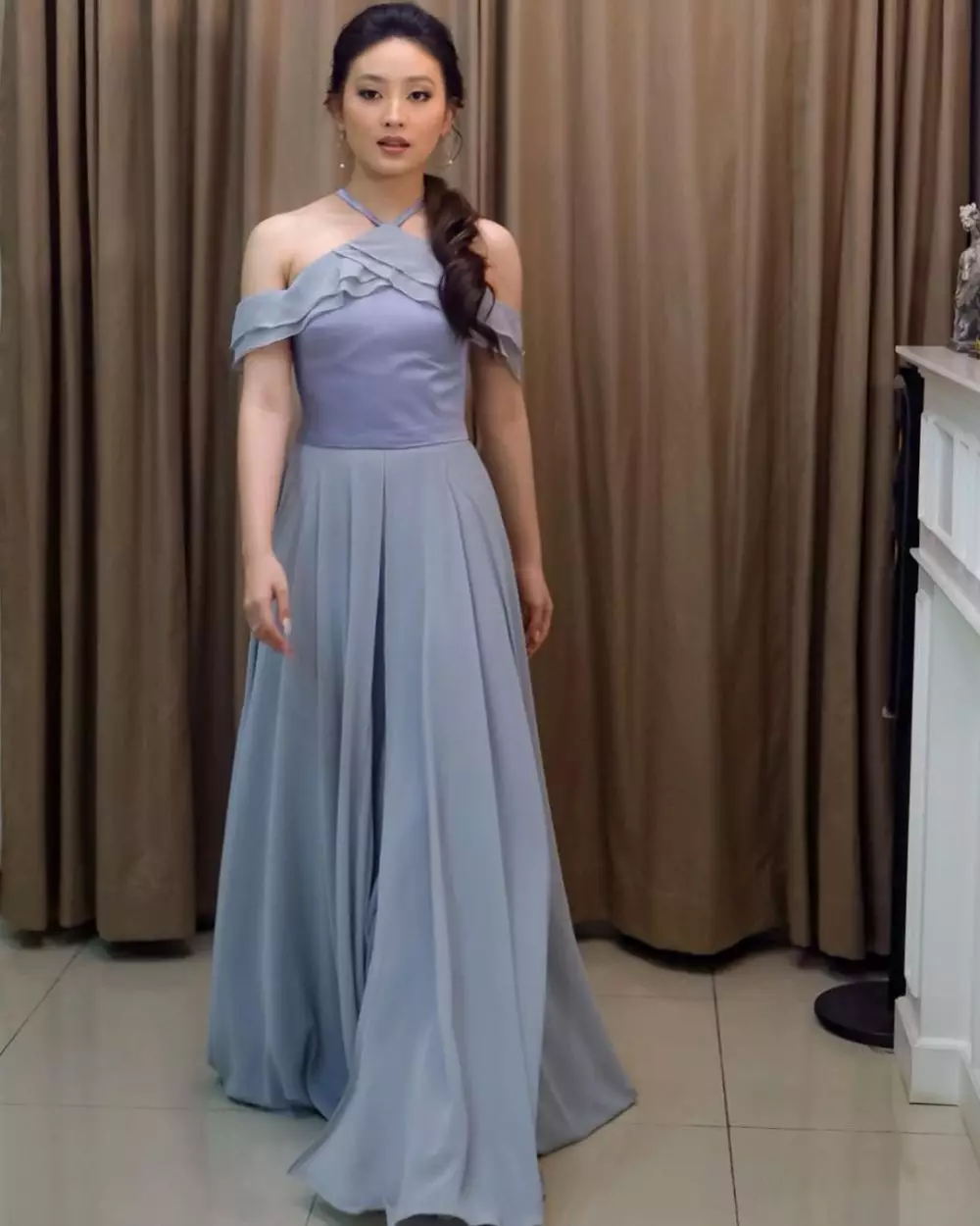 gaya Natasha Wilona di pernikahan Felicya Angelista © 2021 brilio.net