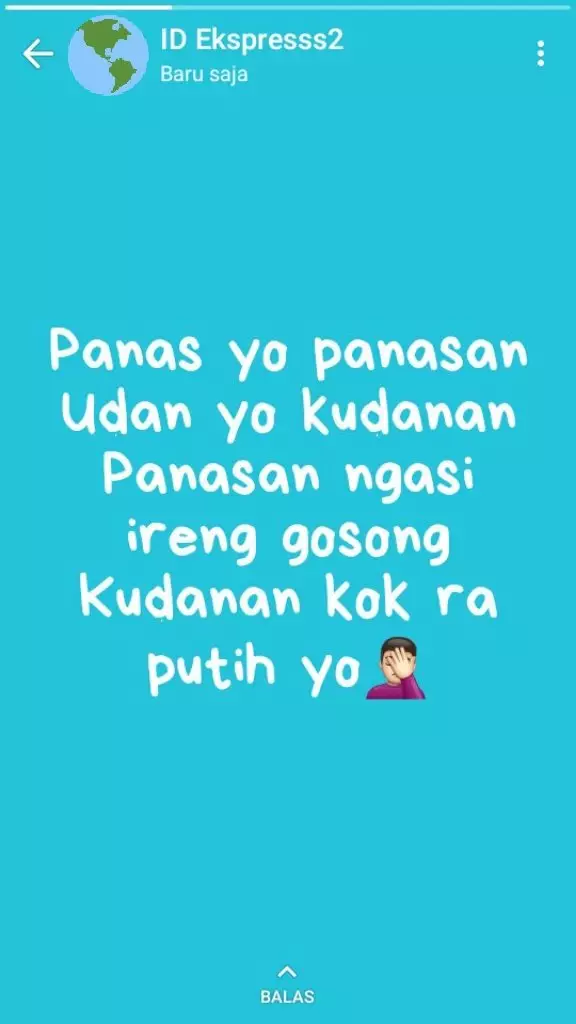 status lucu kurir © Twitter