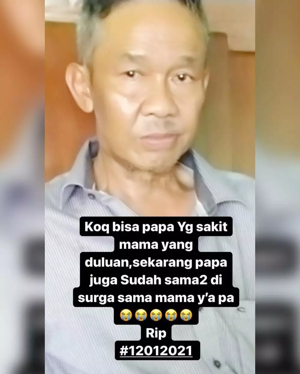 Ditinggal meninggal ayah dan ibu Ratu Meta sedih Instagram