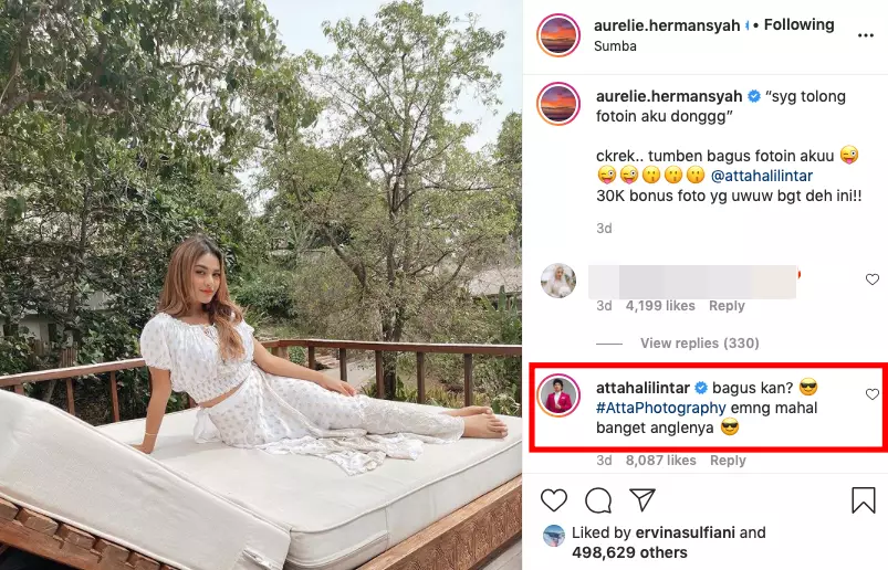 Hasil foto Atta Halilintar Instagram