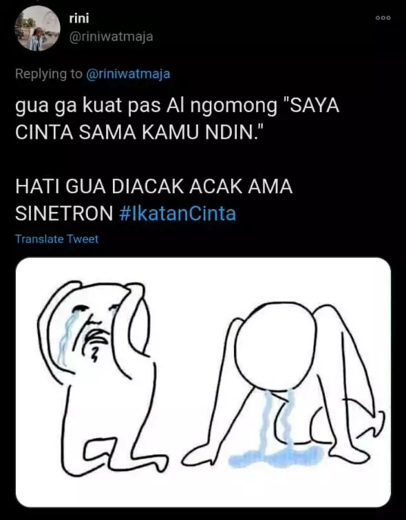 Curhatan lucu Ikatan Cinta © berbagai sumber