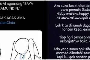 10 Curhatan lucu 'demam' Ikatan Cinta ini bikin fans senyum