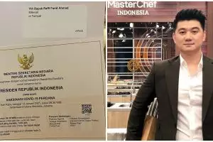 Raffi Ahmad unggah undangan vaksin, komen Chef Arnold jadi sorotan