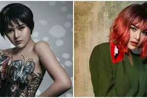 10 Pesona Amanda Manopo kenakan rambut palsu, beda dari biasanya