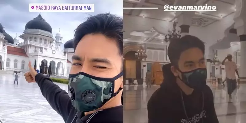 Evan Marvino ke Aceh © Instagram