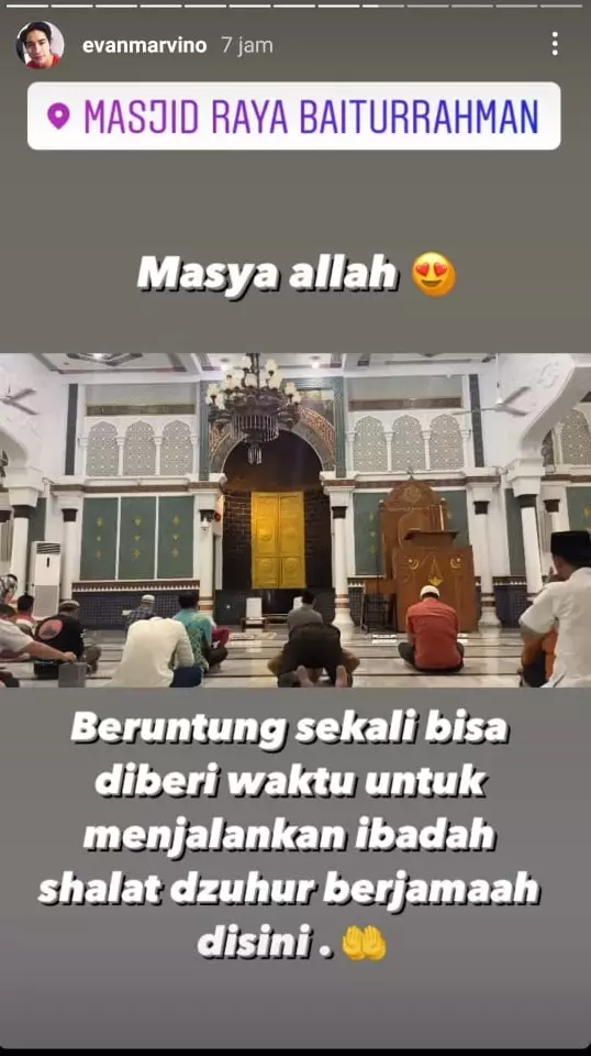Evan Marvino ke Aceh © Instagram