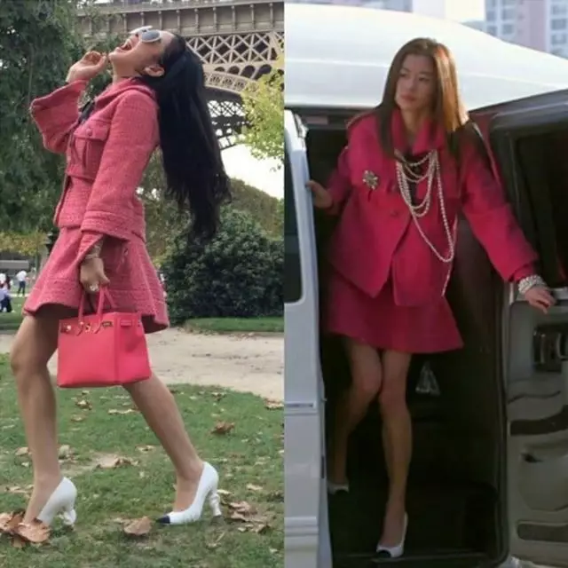 Syahrini kembaran baju dengan artis Korea © 2021 brilio.net Syahrini kembaran baju dengan artis Korea © 2021 brilio.net