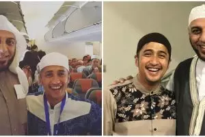 10 Potret kenangan Irfan Hakim dan Syekh Ali Jaber, penuh kesan