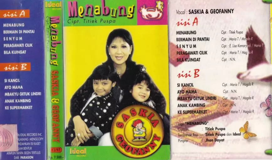 Potret lawas seleb di kaset album lagu anak © 2021 brilio.net