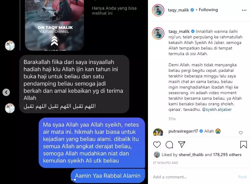 Ungkapan duka seleb untuk Syekh Ali Jabar © 2021 brilio.net Ungkapan duka seleb untuk Syekh Ali Jabar © 2021 brilio.net