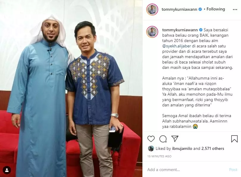 Ungkapan duka seleb untuk Syekh Ali Jabar © 2021 brilio.net Ungkapan duka seleb untuk Syekh Ali Jabar © 2021 brilio.net