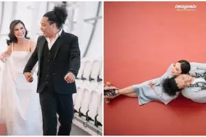 10 Potret prewedding Arie Kriting dan Indah Permatasari, romantis