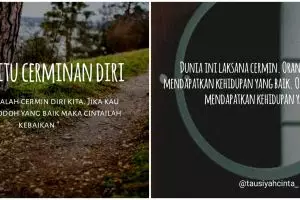 40 Kata-kata bijak tentang cermin kehidupan, jadi bahan renungan