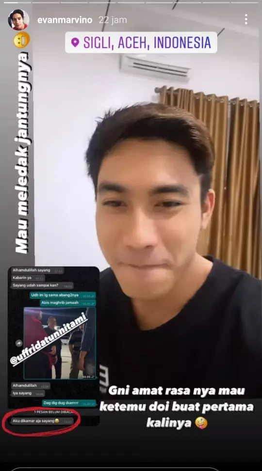 Evan ketemu Uffri © Instagram