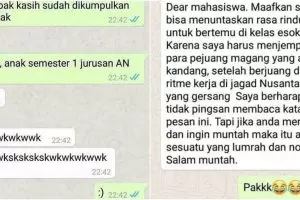 10 Balasan chat dosen ke mahasiswa ini absurd & bikin senyum kecut