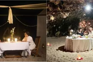 Momen 10 seleb saat dinner romantis, Titi Kamal curi perhatian