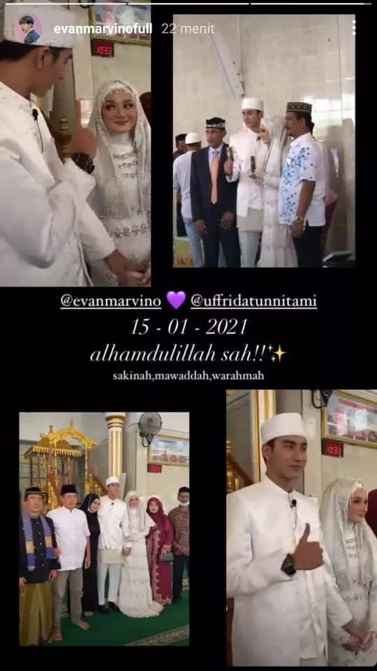 akad nikah Evan Marvino dan Tami © Instagram