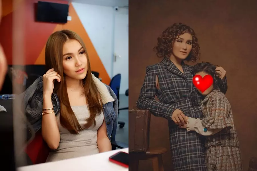 Seleb saat rambut lurus dan keriting © Instagram