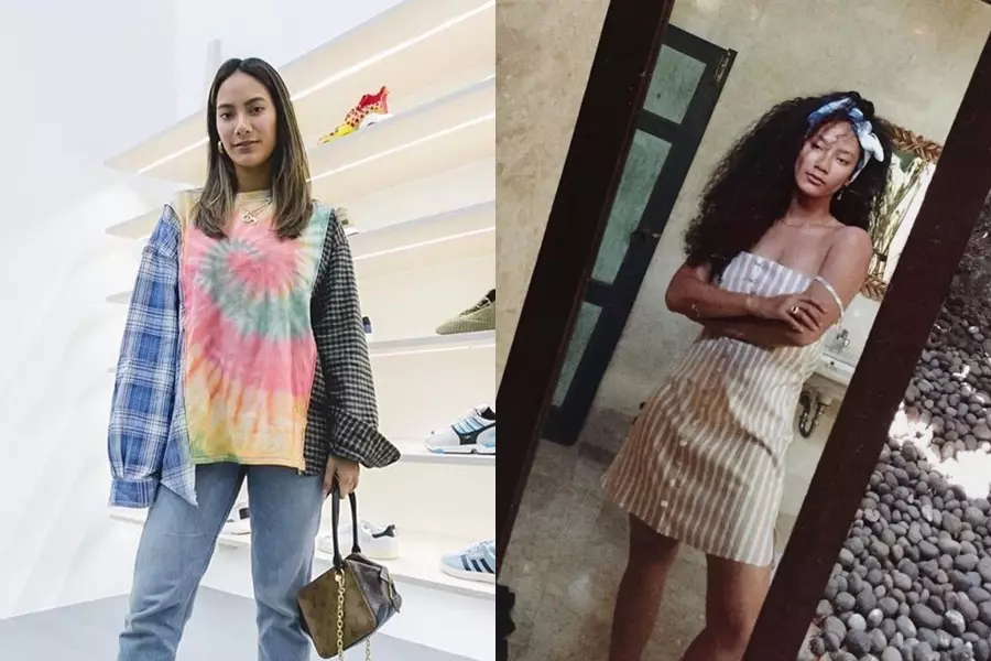 Seleb saat rambut lurus dan keriting © Instagram