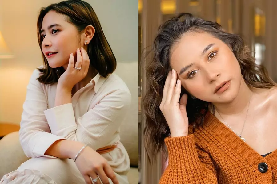 Seleb saat rambut lurus dan keriting © Instagram