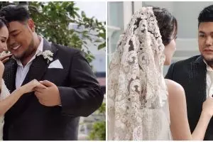 6 Potret Ivan Gunawan & Bella Aprilia pakai baju pengantin
