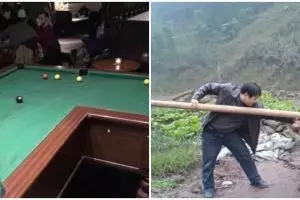 10 Potret orang main biliar ini malah bikin gagal paham